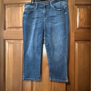 Judy Blue Ankle Cropped Blue Jeans